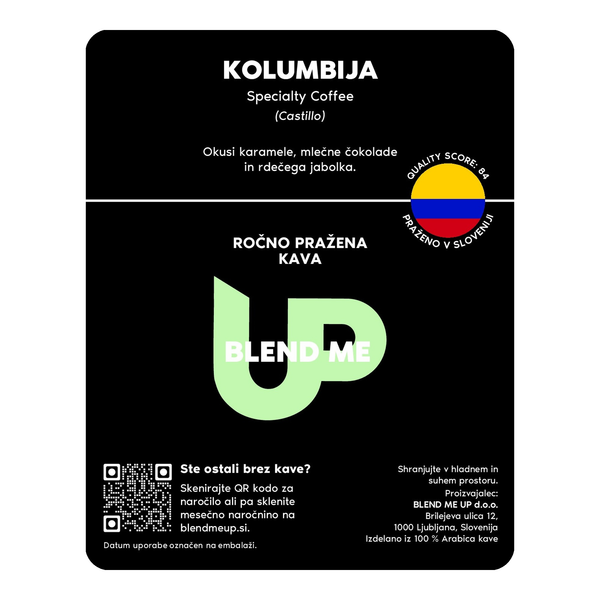 Hand-roasted Colombia coffee