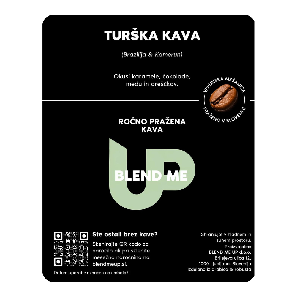 Hand-roasted coffee Turkish Blend