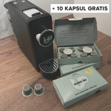 Compact capsule coffee machine